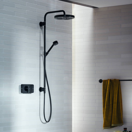 AX One Термостат для 2 потребителей, СМ, матовый черный 