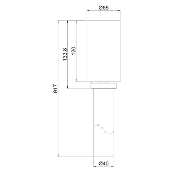 DEA DESIGN Accessories Сифон узкий с гидрозатвором слив в пол, цвет хром (для отдельностоящих раковин/узких пьедесталов) 