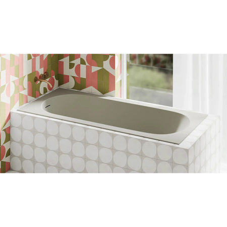 Salini ORNELLA KIT Встраиваемая ванна 1700х800х600мм, овальная чаша, донный клапан, сифон,  щелевой слив-перелив, мат-л: S-Sense, глянцевый, белый. 