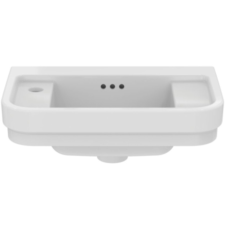 Ideal Standard Calla Раковина 500х320xh180 мм, подвесная, с отв. под смес. слева и переливом, с крепежом цвет: белый глянец 