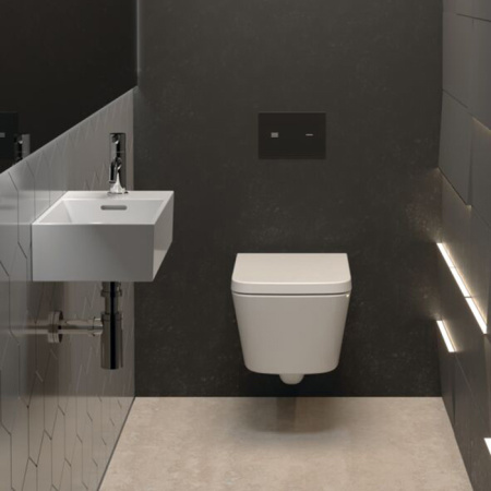 Ideal Standard Extra Раковина 450х250xh120 мм, подвесная, с отв. под смес. справа и переливом, с крепежом цвет: белый глянец 