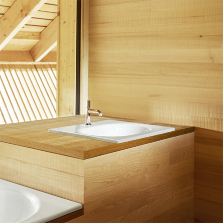 BETTE COMODO Раковина встраиваемая на столешницу  600×495×120 мм,  без отв под смес.и перел. с крепл. в компл.цвет белый 