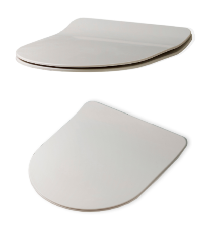 Kerasan Flo сиденье SLIM белое,крепление хром (микролифт) 