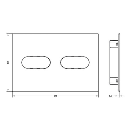Artceram Клавиши смыва Смывная клавиша INOX-711, цвет латунь браширванная PVD 