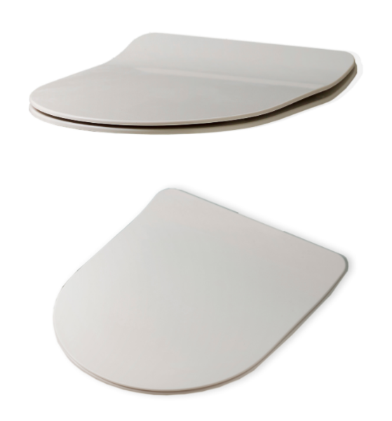 Kerasan Flo сиденье SLIM белое,крепление хром (микролифт) 