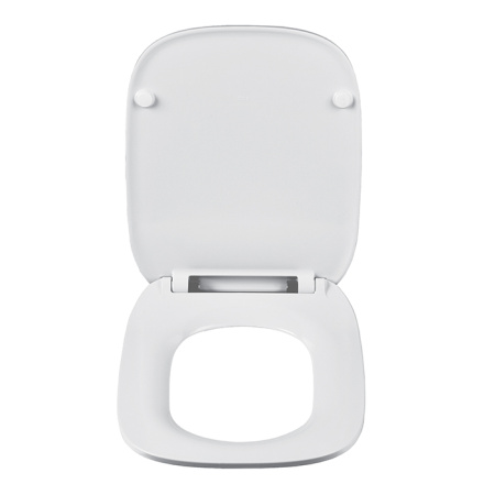 Roca DEBBA SQUARE Сиденье с крышкой для унитаза тонкое с механизмом "мягкое закрывание", белый (78019D2003) 