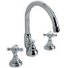 Devon Austin Смеситель для раковины с 3 отв с донным клапаном, высокий излив ,цвет хром .