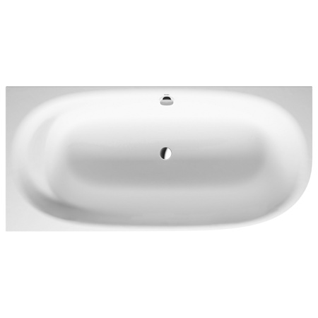 Duravit Cape Cod Ванна угол слева, с бесшовной панелью и ножками 1900x900mm с наклоном для спиныl 