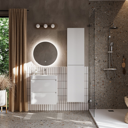 Roca ONA Тумба подвесная 585x450x565 мм. для раковины 600 мм, с 2 ящиками, белый матовый 