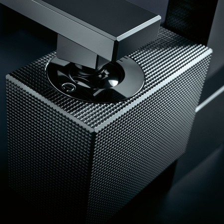 AX Edge Смеситель для раковины 190, на 1 отв., с push/open донным клапаном, излив 175мм, алмазн. огранка, цвет: хром 