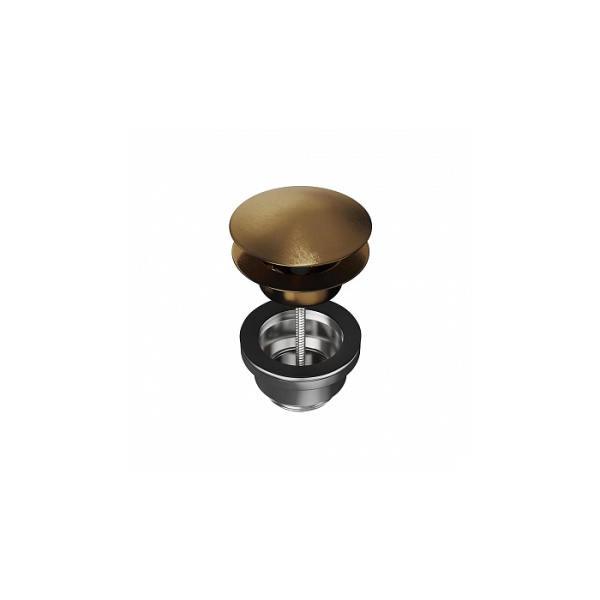 Kerama Marazzi Донный клапан для раковины click-clack, потертая бронза 