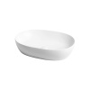 AZZURRA ELEGANCE CIRCLE раковина накладная 60х40х14см без отв. под смеситель , без перелива. цвет белый (цена по акции со склада!)