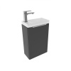 Тумба под раковину/столешницу Монови Слим, Антрацит 40