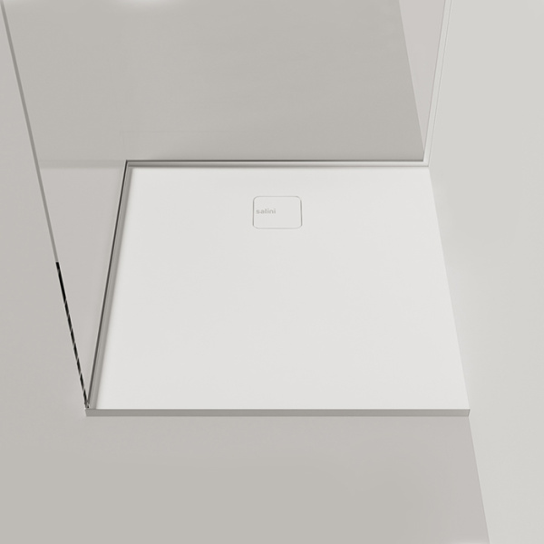 Salini OASI Поддон 1000х1000х30мм, с сифоном, мат-л: S-Stone, матовый, белый. 