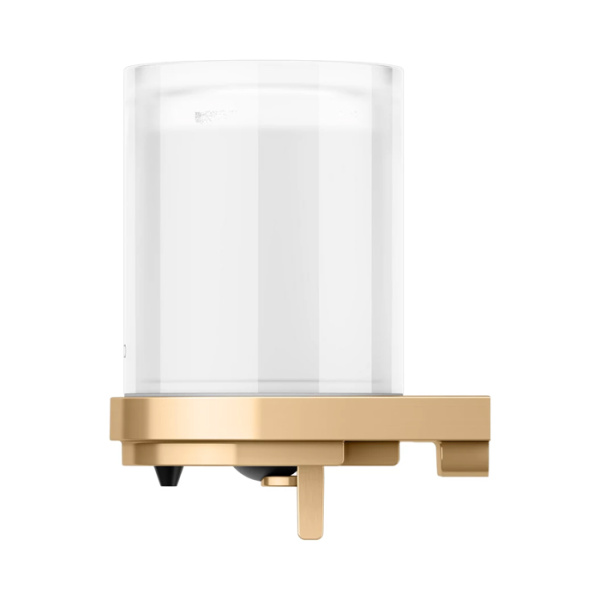 Keuco COLLECTION MOLL Дозатор для жидкого мыла, 180 ml, управление снизу, хрусталь матовый, скрытый крепеж в к-те цвет: brushed brass 