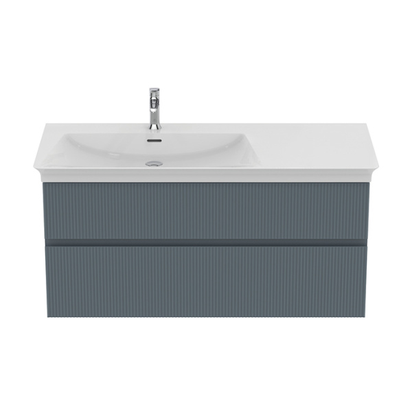 Ideal Standard La Dolce Vita Раковина 1260х535хh145 мм, подвесная/накладная, ассиметричная, чаша слева, 1 отв, с переливом, без крепежа, цвет: белый 