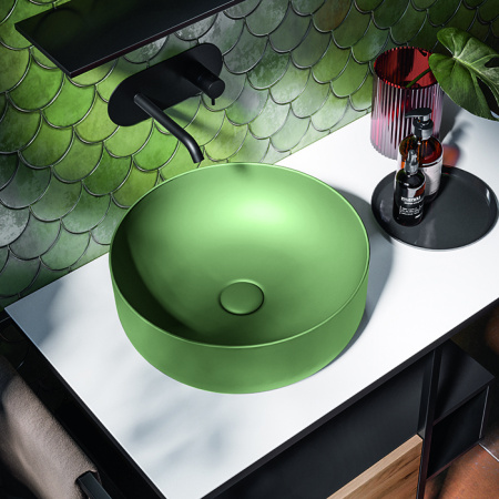 KERASAN THELMA  Структура металлическая напольная 108х74 см, нерж сталь, с полкой,ящиком, с отв под раковину,полотенцедержателем, цвет черный матовый 