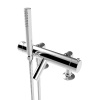 Stella Bamboo Термостатический смеситель на борт ванны на 2 отверстия 3267TMRG306 с ручным душем, цвет: хром