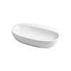 AZZURRA ELEGANCE CIRCLE  раковина накладная 70х42см без отв. под смеситель , цвет белый