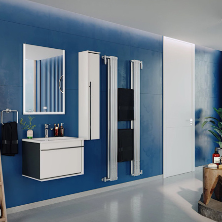 Roca ANETO Зеркало прямоуг. 600x29x850 мм, c LED-подсветкой(кроме верхней стороны), антизапотевание, сенсорным выкл. с диммером (7812362000) 