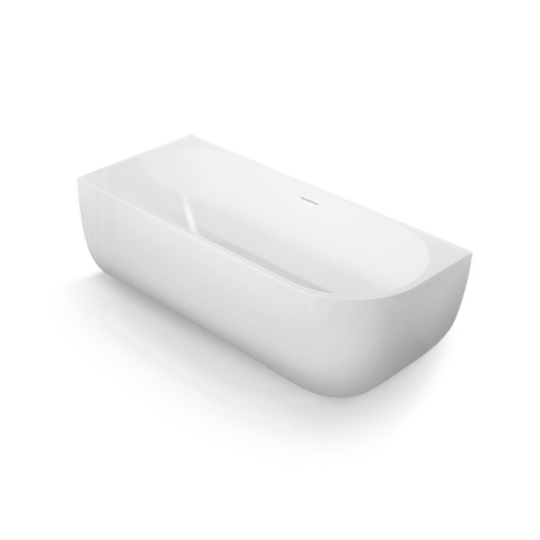 Gruppo Treesse Cora Ванна 170x75x60h см акриловая пристенная в левый угол, белая матовая 