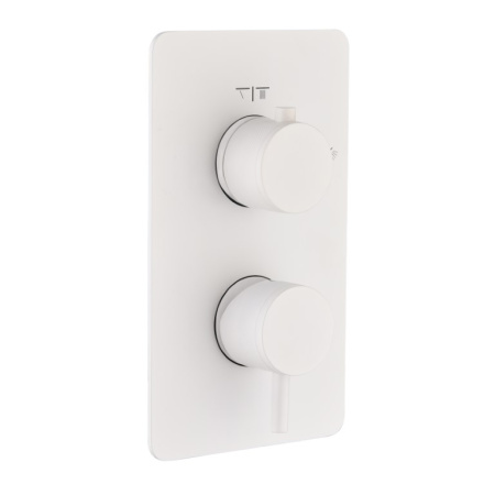 Смеситель встроенный однорычажный 3-х проходной CELL MATT WHITE 