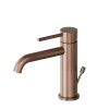 Newform X-Steel 316 Смеситель для раковины на 1 отверстие с донный клапаном, излив 145мм, цвет: PVD Brushed copper bronze