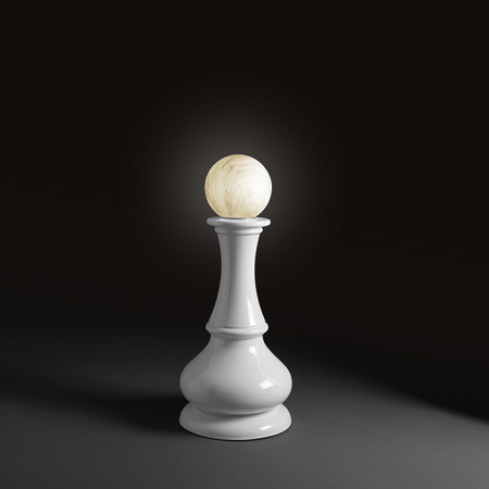 Kerasan Artwork Cтатуэтка декоративная Pedone, цвет белый глянцевый 