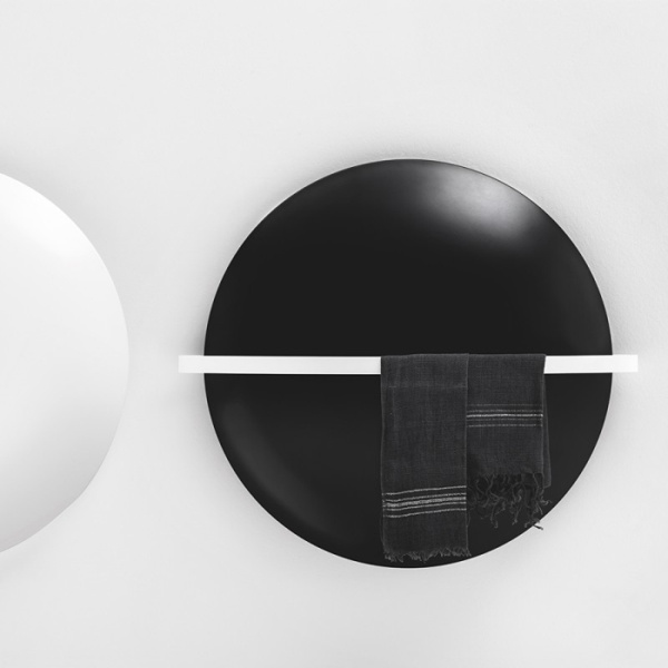 Antrax Saturn&Moon  Полотенцесушитель электрический 73x73H см, цвет черный матовый 