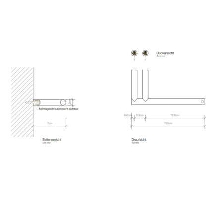 Decor Walther Mikado TPH1 Держатель туалетной бумаги, подвесной, цвет: черный матовый 
