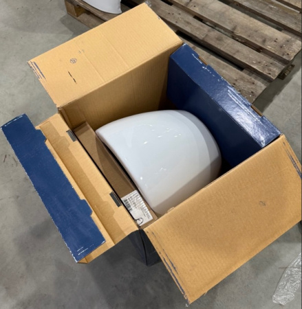 Ideal Standard Ellise Унитаз подвесной 545х365 мм безободковый  с сиденьем и крышкой SoftClose, со скрытым крепежом цвет: белый глянец 