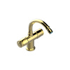 THG CORVAIR Смеситель для биде на 1 отверстие, 2-х вентильный, с донным клапаном, цвет полированное золото