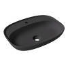Alice Form Раковина Oval 60x45хВ12 Plan, накладная, с отверстием под смеситель, чёрный матовый