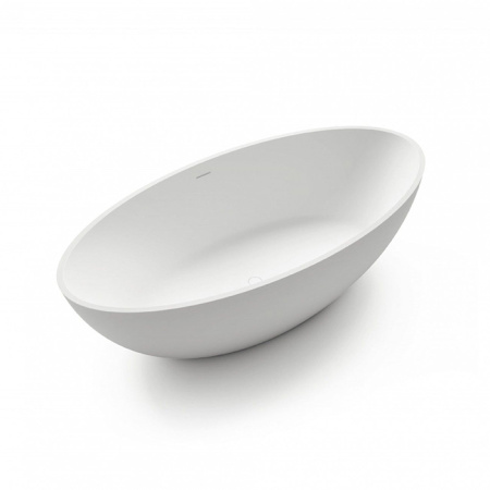 GRUPPO TREESSE CAREZZA Ванна отдельностоящая 1700х800х520 мм., с сливом-переливом и сифоном, SOLID SURFACE, цвет белый матовый 