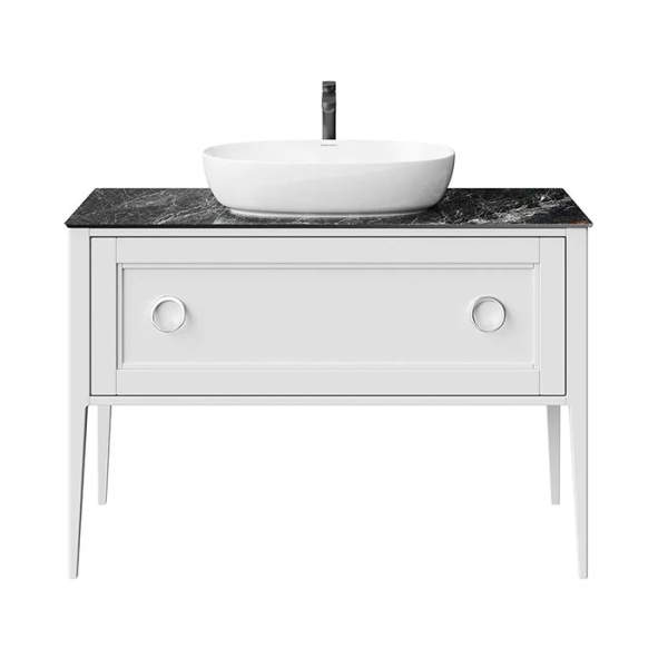 Kerama Marazzi Тумба PLAZA Classic NEO напольная 1+1 ящик 120, белая матовая 