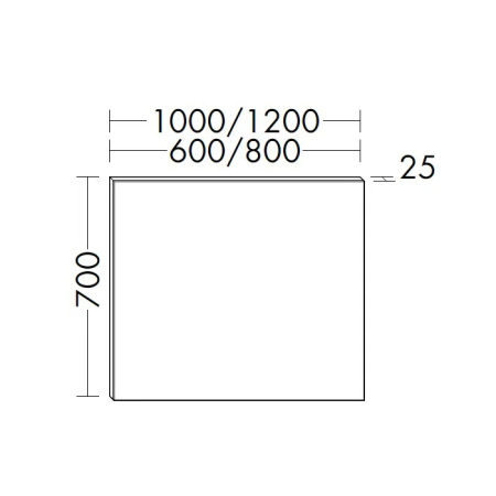 BURGBAD Rocio Зеркало 80х70см 
