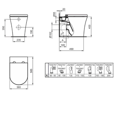 Ideal Standard La Dolce Vita Сиденье для унитаза, с микролифтом, быстосъемное, для E263601 , цвет: белый глянец 