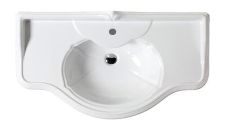 AZZURRA JUBILAEUM раковина со спинкой 112*62см с 1 отв под смеситель, цвет белый 