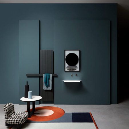 ANTONIO LUPI SOFFIO Раковина встраиваемая в стену 860х506х775 мм., с подсветкой, с донным клапаном, сифоном и гибким шлангом, Corian, цвет белый 