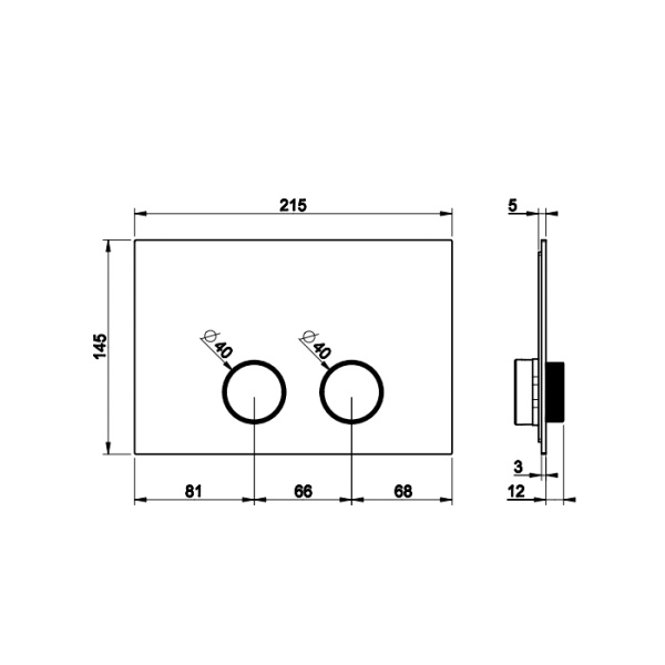 Gessi Anello Клавиши смыва Tece (TeceProfil, TeceBox)., цвет: Copper Brushed PVD 