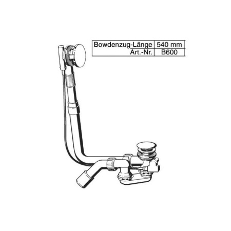 BETTE Слив-перелив Multiplex M5, стандартный, белый (СО склада продаем с ваннами!) 