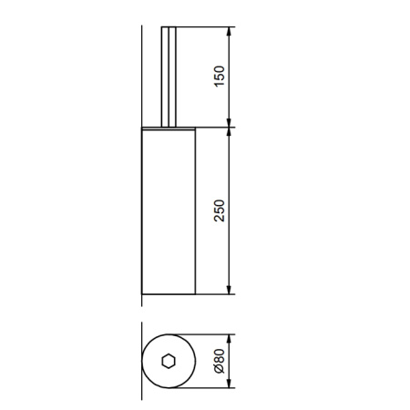 Fantini Venezia Ершик для унитаза, настенный, цвет хром 