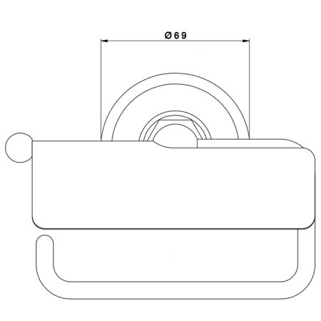 Nicolazzi Accessori bagno Minimale  Держатель туалетной бумаги , цвет: хром 