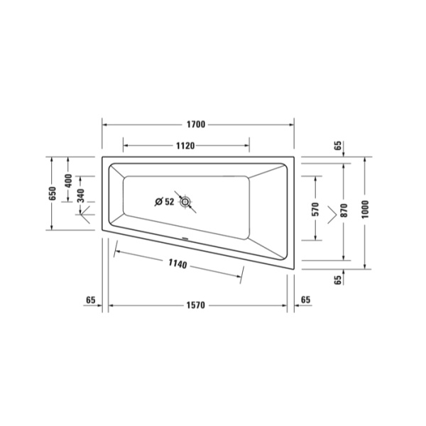 DURAVIT Ножки для ванн и душевых поддонов с боковой длиной> 1000 мм (с нашего склада продаем с ваннами 700100/700101) 