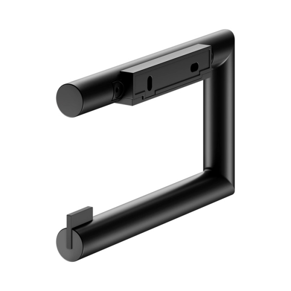 Keuco REVA Держатель т/б поворотный, открытый, рулон до 120 мм, скрытый крепеж в к-те для привинчивания или приклеивания цвет: черный матовый 