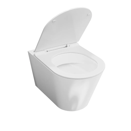 Kerama Marazzi Унитаз Plaza Modern/Плаза Модерн подвесной безободковый, с крепежом, белый глянцевый 