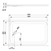 BETTEUltra Душевой поддон прямоугольный 1400х900хh35см, с шумоизоляцией, D90 мм,BetteGlasur® Plus, цвет белый 