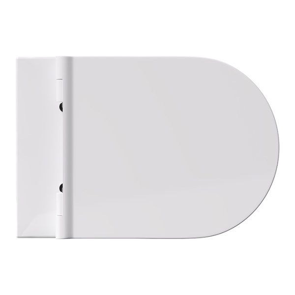 Alice Form комплект: Унитаз 50х35, подвесной, безободковый, с сиденьем и крышкой с микролифтом, с набором креплений, белый глянцевый (цена по АКЦИИ) 